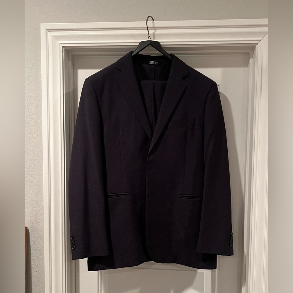 Yves Saint Laurent Navy Blue Suit